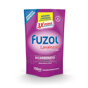 Lavalozas Vinagre y Bicarbonato Doypack Fuzol ( 3 x 700 ML )