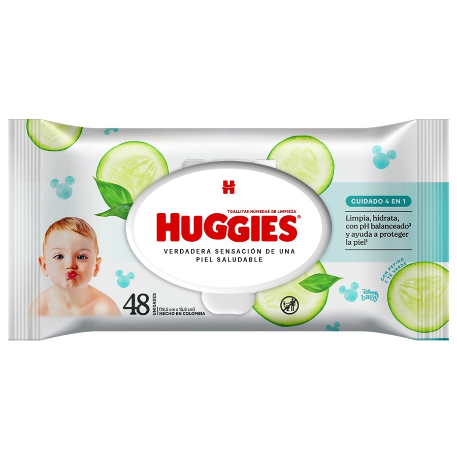 Toallitas Húmedas Huggies Cuidado 4 en 1 ( 3 x 48 UD )