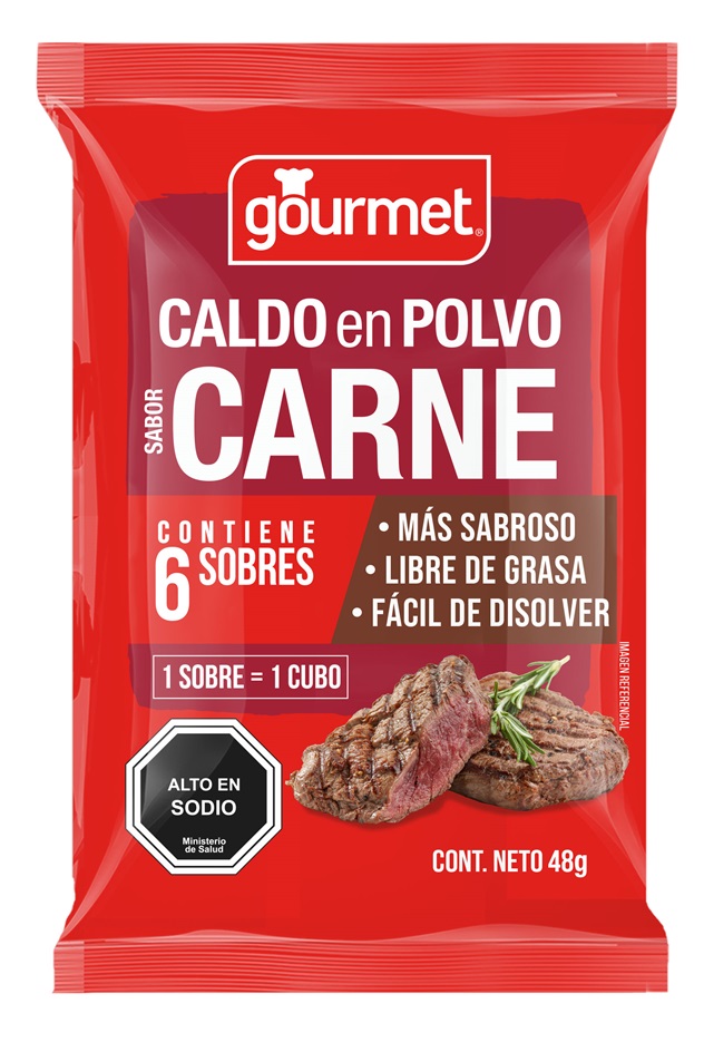 Caldo en Polvo Gourmet Carne ( 48 G )