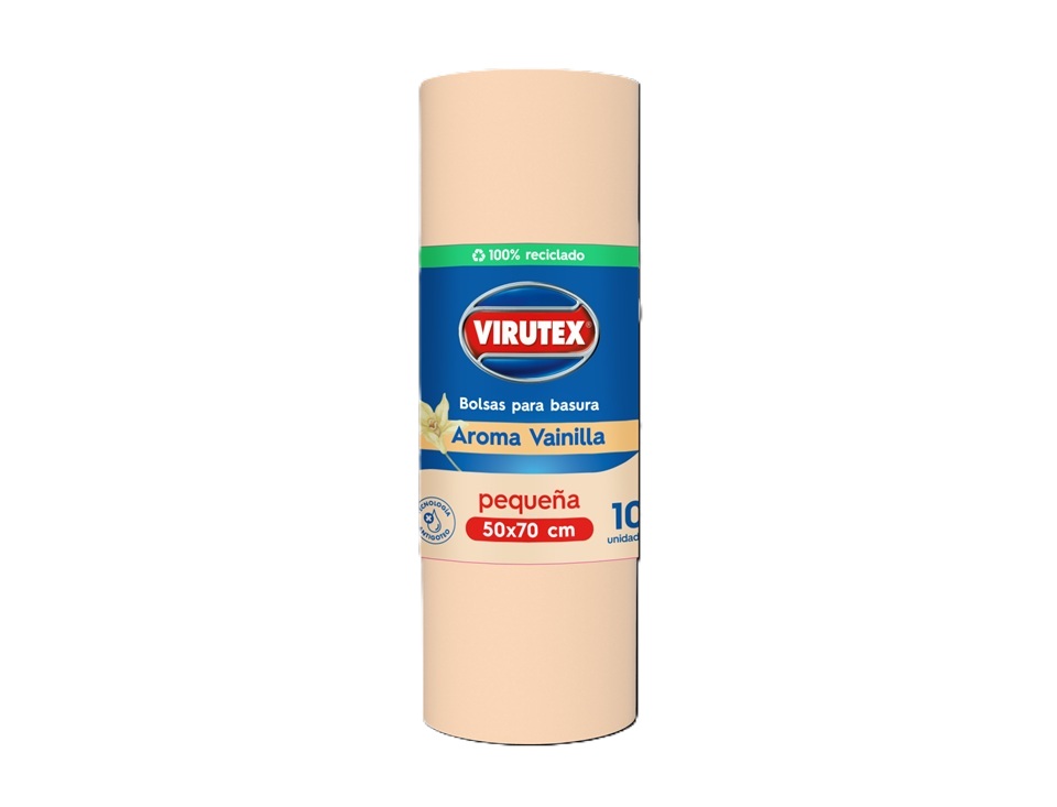 Bolsas de Basura Aroma Vainilla Virutex 50 x 70 CM ( 1 Rollo )