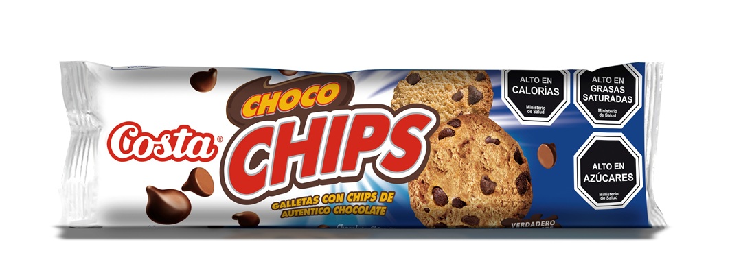 Galleta Choco Chips Costa ( 4 x 125 G )