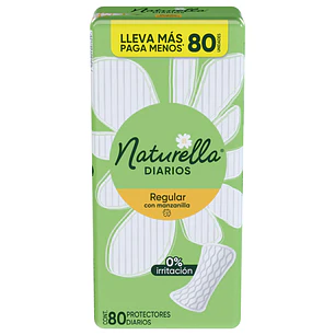 Protectores Diarios Naturella Regulares ( 3 x 80UD )