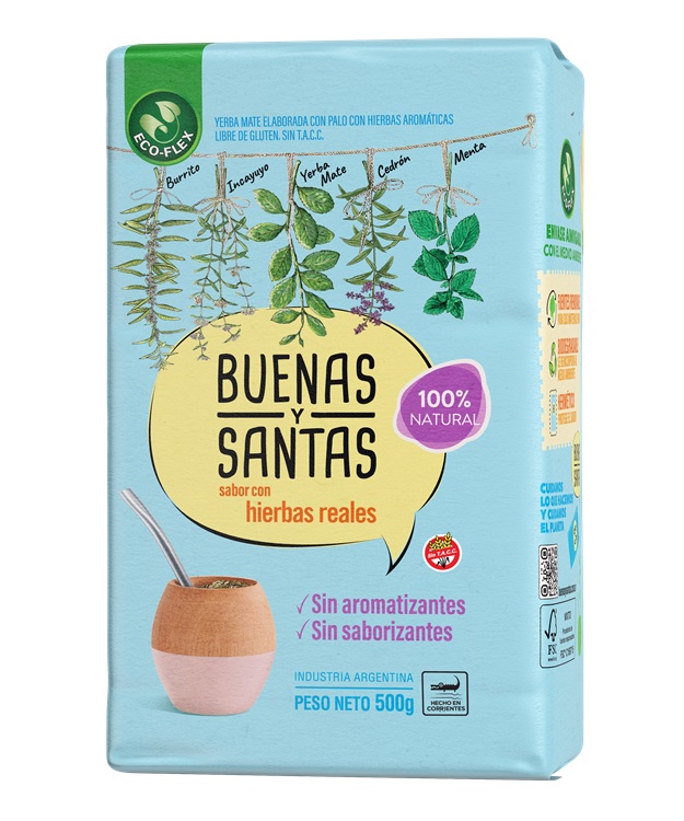 Yerba Mate Compuesta Buenas y Santas ( 2 x 500 G )