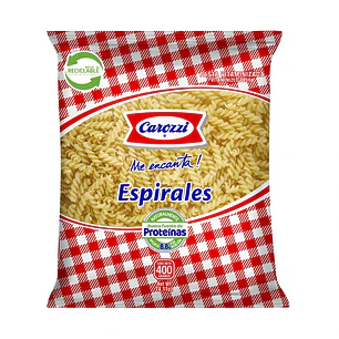 Fideos Espirales 49 Carozzi ( 5 x 400 G )