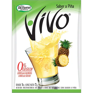 Jugo en Polvo Vivo Piña ( 12 UD )
