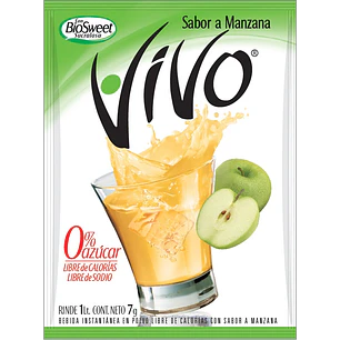 Jugo en Polvo Vivo Manzana ( 12 UD )