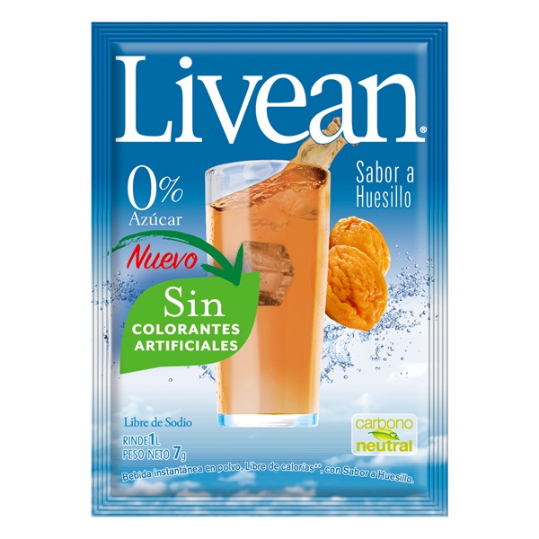 Jugo en Polvo Livean Huesillo ( 10 UD )