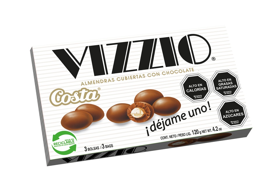 Chocolate Lengüitas De Gato, De Costa - (caja De 120 Gramos)