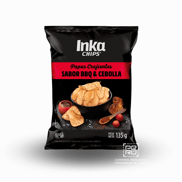 Papas INKA CHIPS BBQ & Cebolla Bolsa 135g