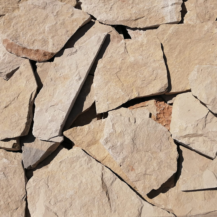 Laje em pedra rustica para revestimento | Creme 1