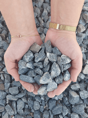 Brita Azul / Cinza Decorativa 