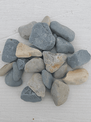 Seixo Rolado Azul Creme