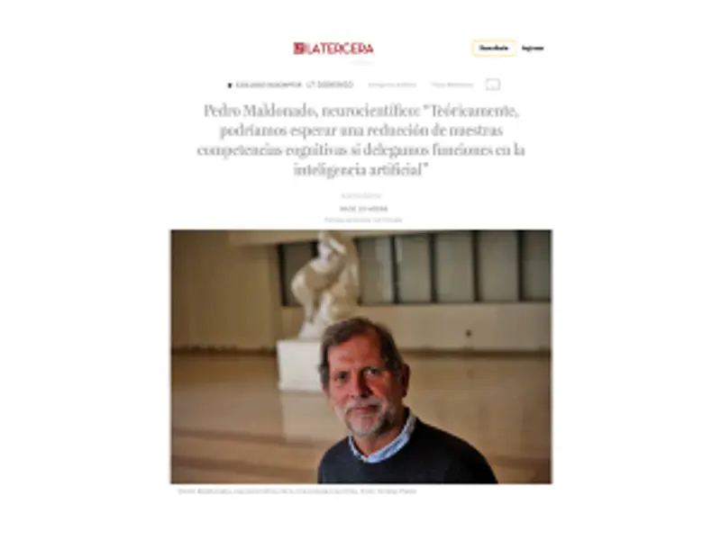 La Tercera:  “Teóricamente, podríamos esperar una reducción de nuestras competencias cognitivas..."