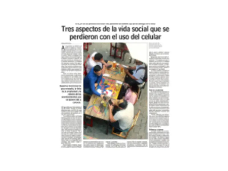 Tres Aspectos de la vida social que se perdieron con el uso del celular