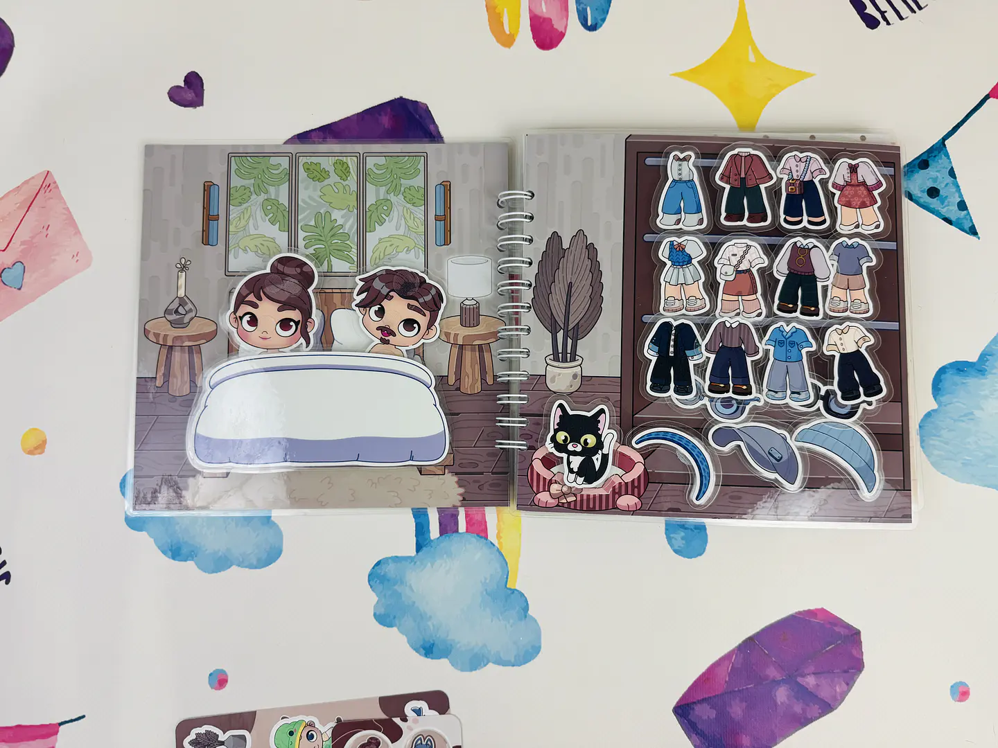 AVATAR WORLD BRONW + STICKERS  6