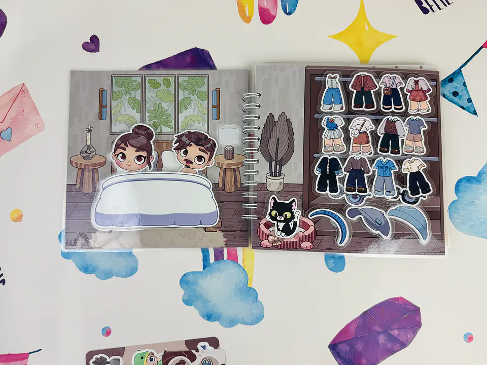 AVATAR WORLD BRONW + STICKERS  6