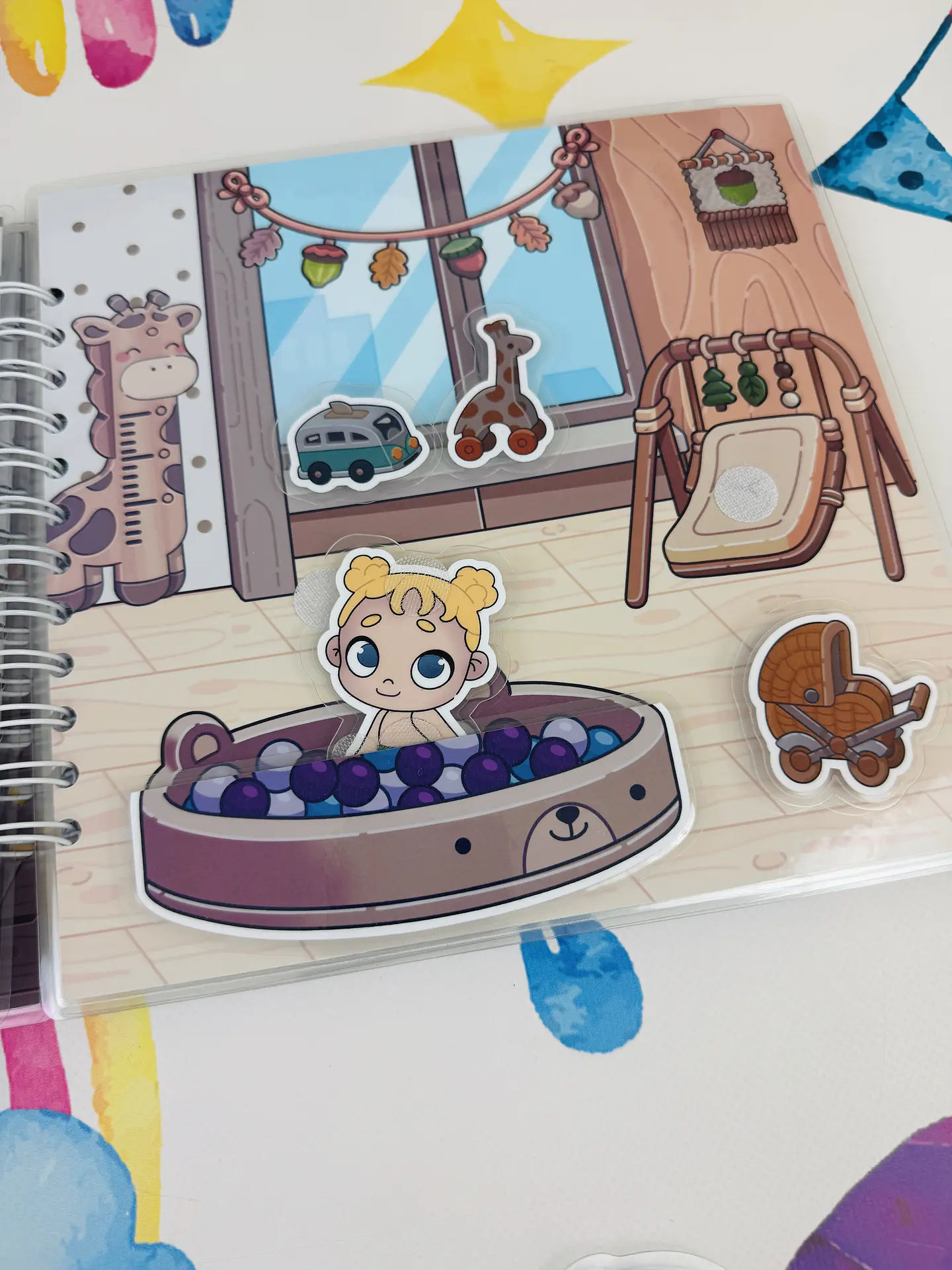 AVATAR WORLD BRONW + STICKERS  9