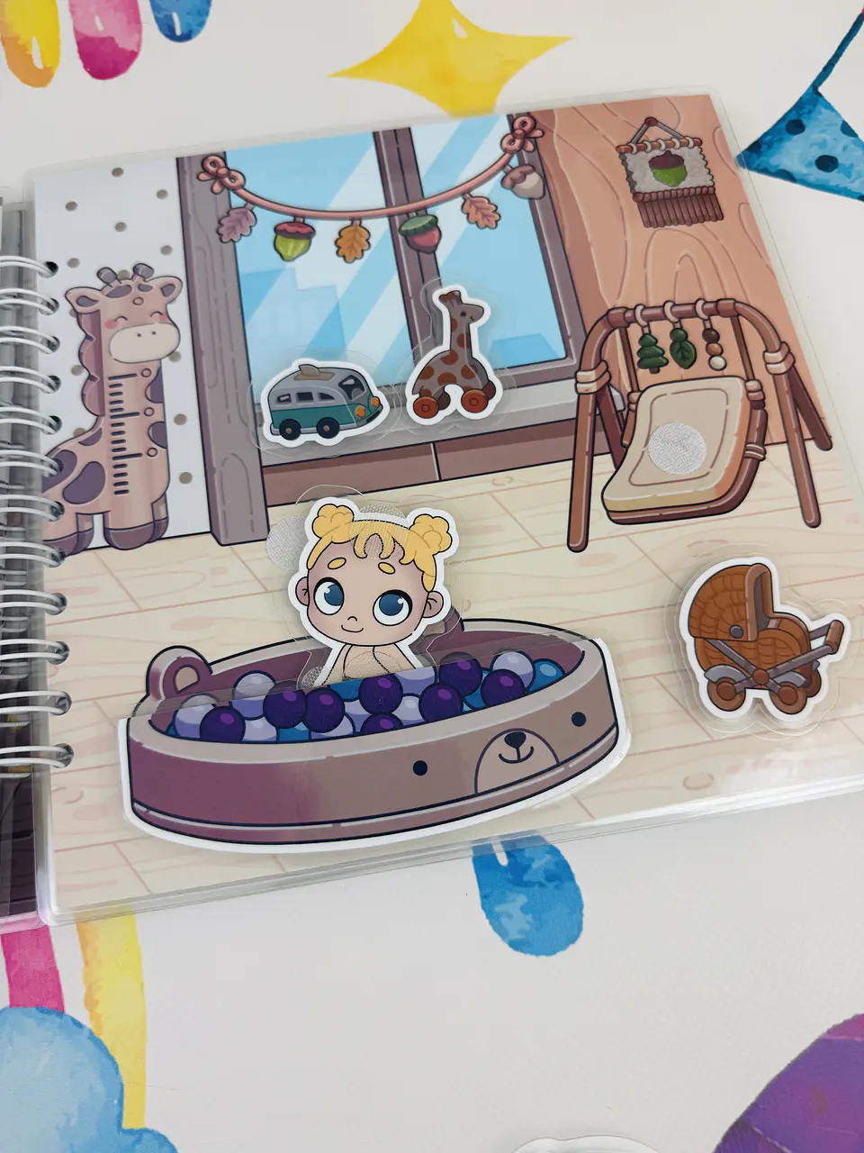AVATAR WORLD BRONW + STICKERS  9