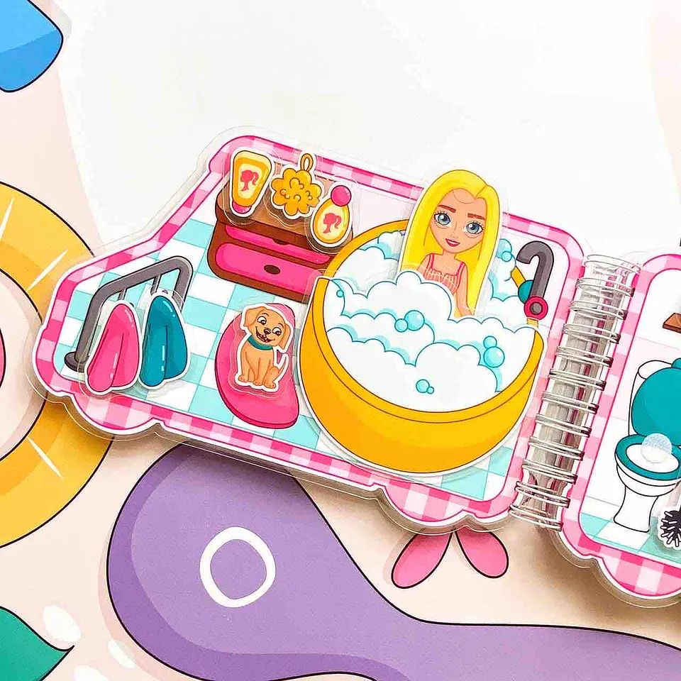 CARRO MÓVIL BARBIE  Y FAMILIA 7