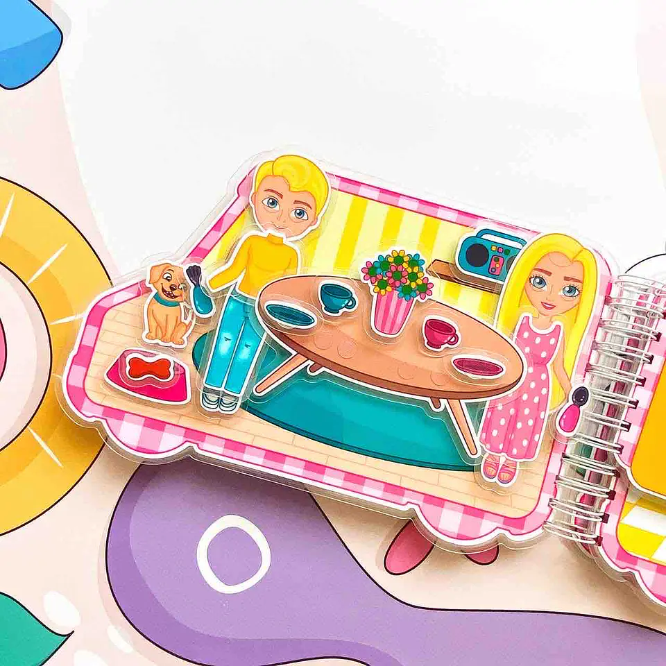 CARRO MÓVIL BARBIE  Y FAMILIA 8