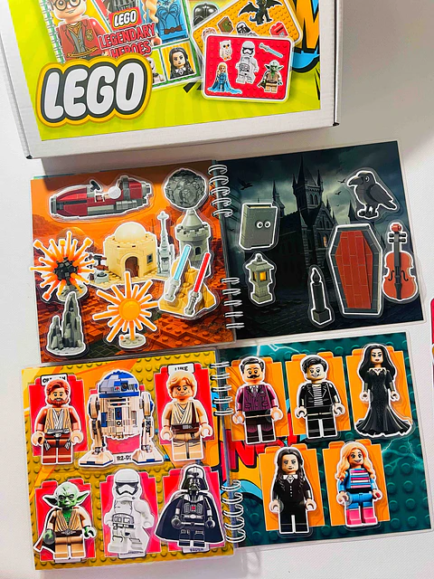 BOX LEGO LEGENDARY HEROES 2 BOOKS