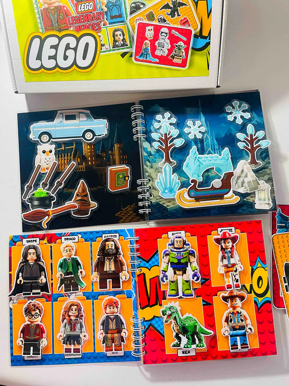 BOX LEGO LEGENDARY HEROES 2 BOOKS 3