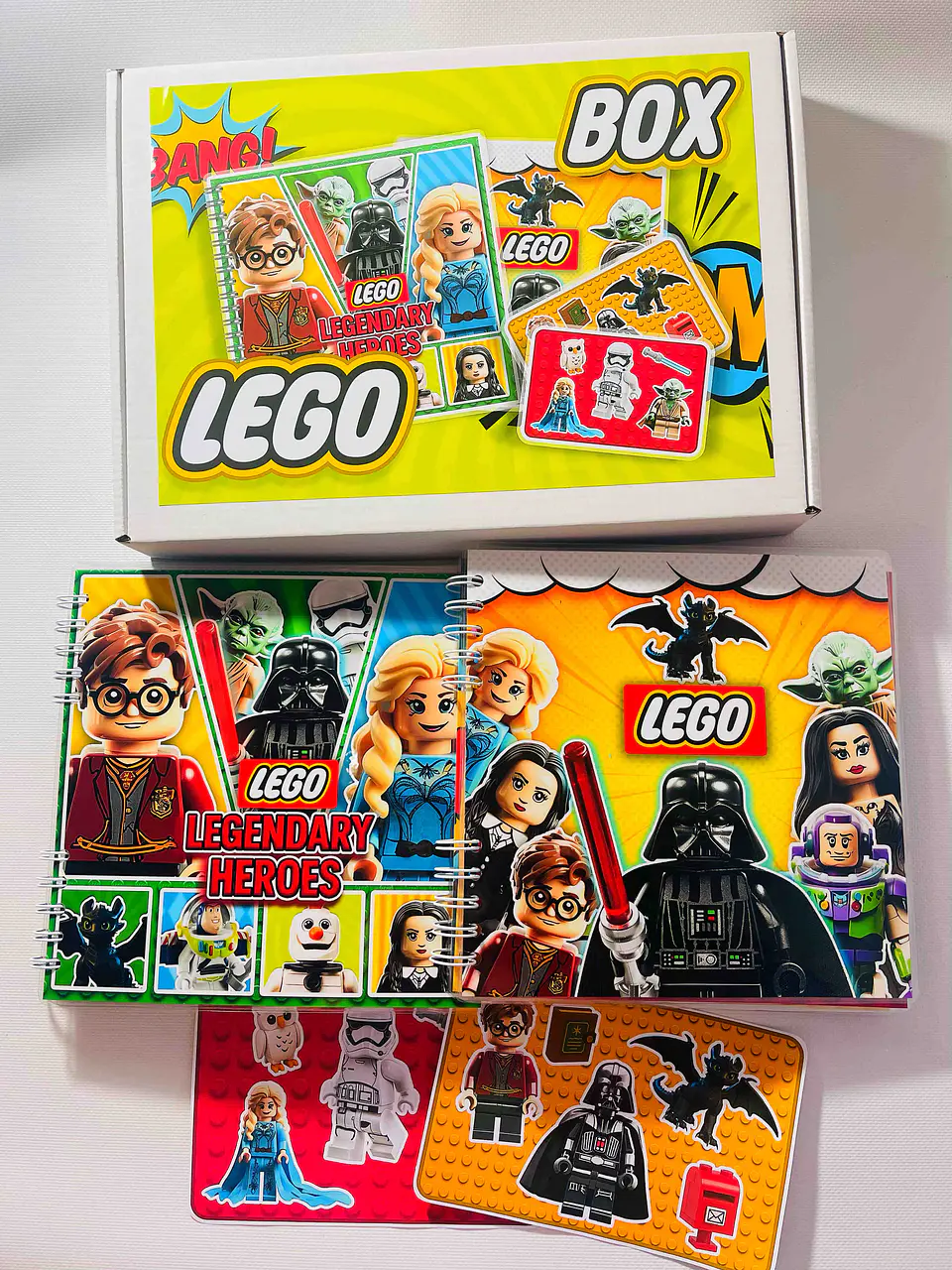 BOX LEGO LEGENDARY HEROES 2 BOOKS 4