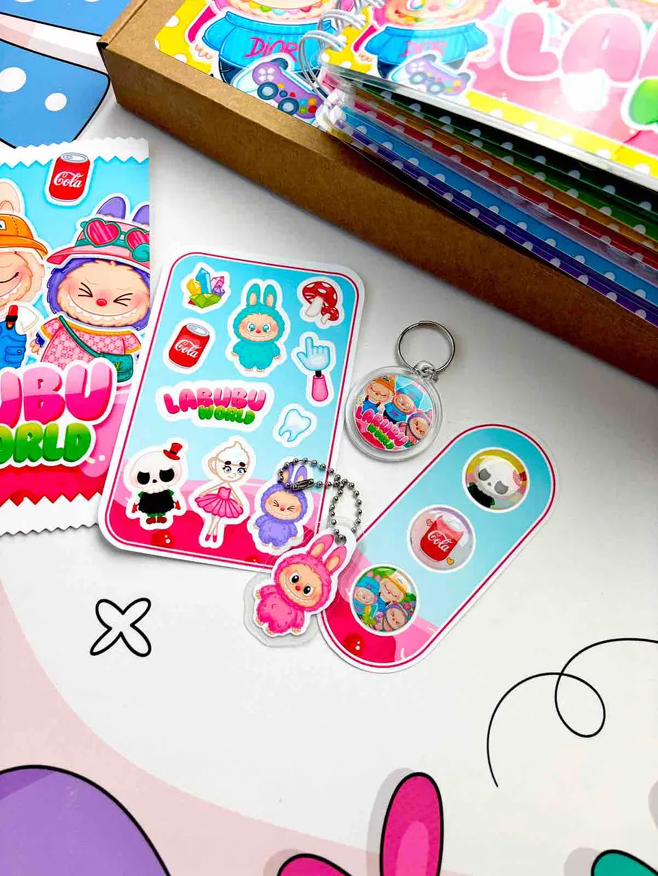  SET DE LABUBU WORLD A5 3