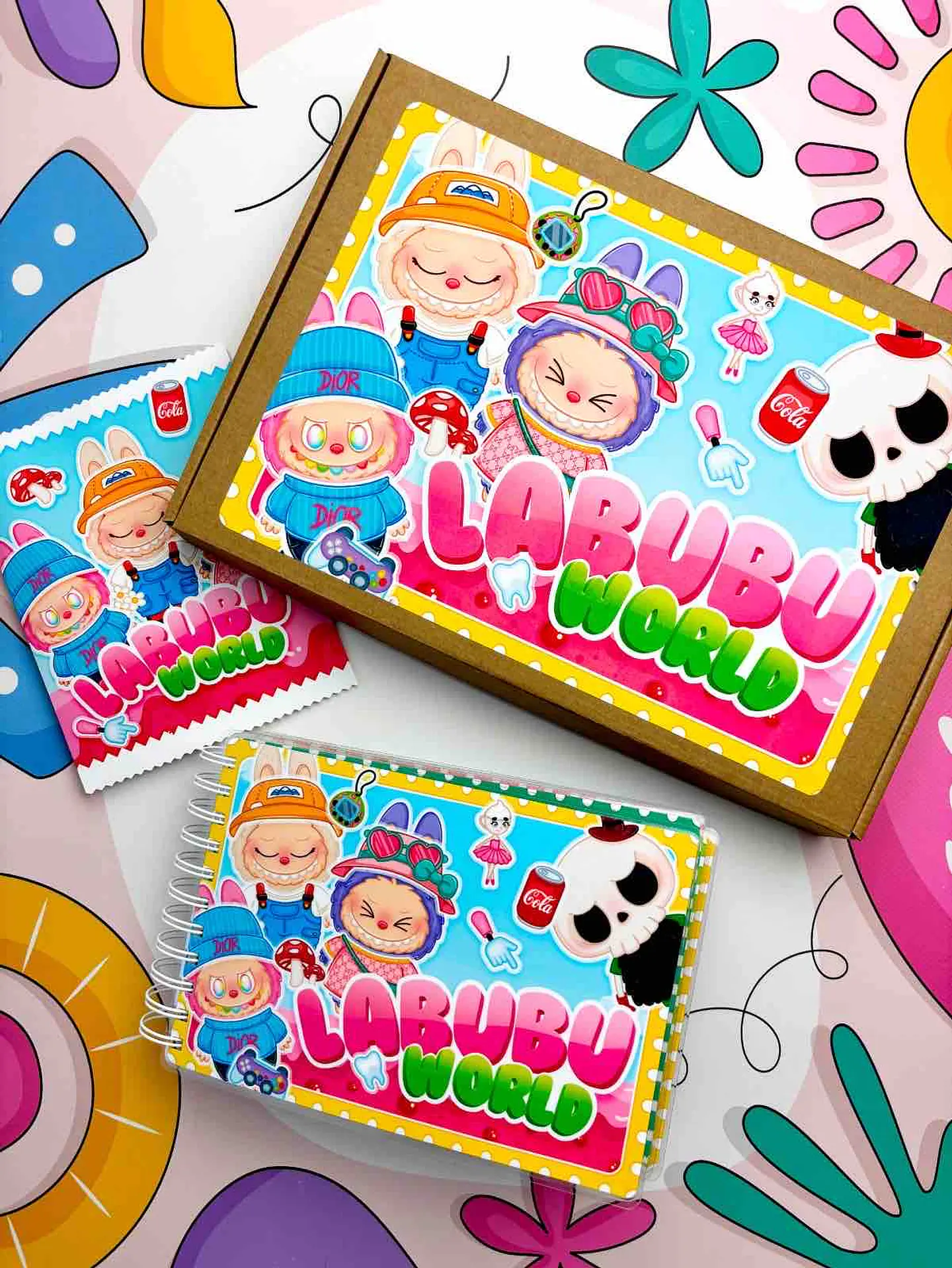  SET DE LABUBU WORLD A5 6