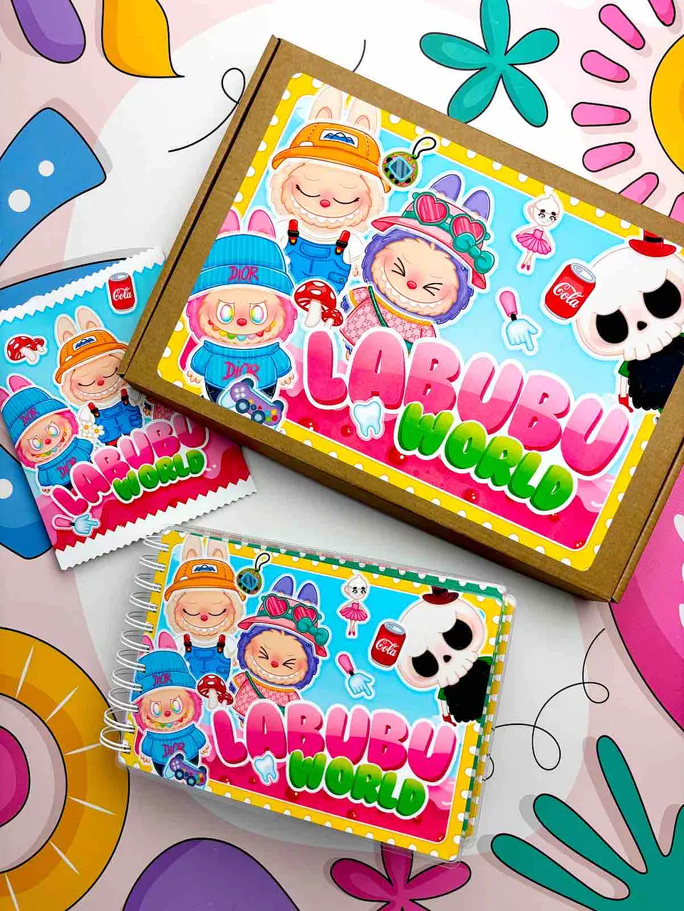  SET DE LABUBU WORLD A5 6