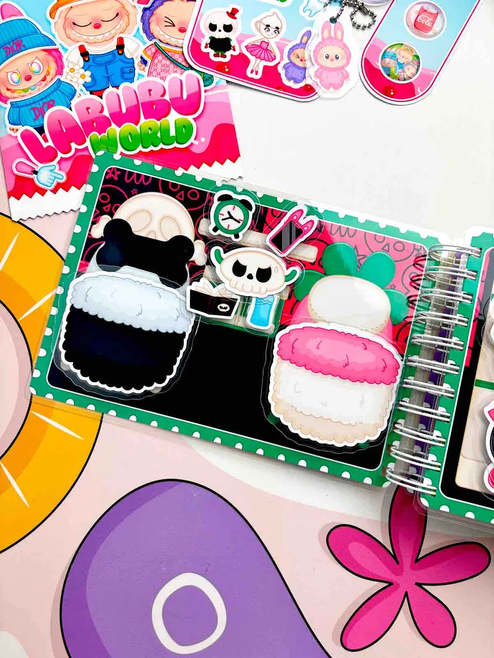  SET DE LABUBU WORLD A5 7