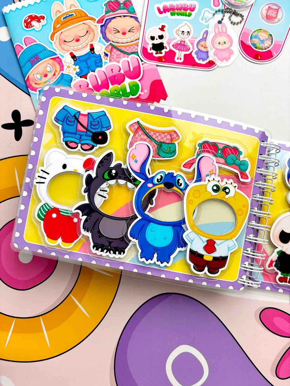  SET DE LABUBU WORLD A5 8