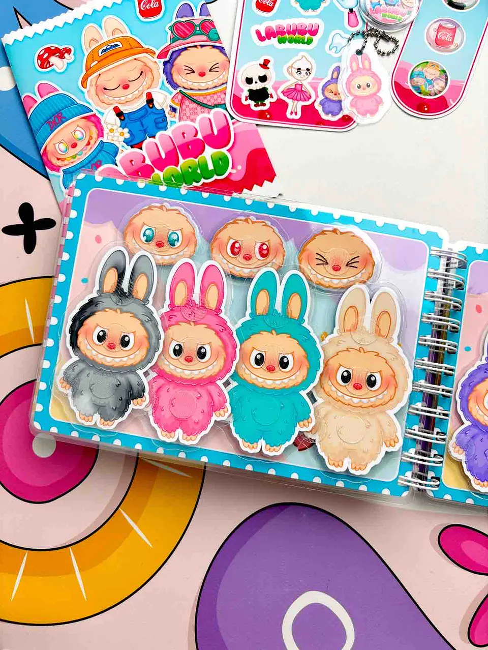  SET DE LABUBU WORLD A5 12