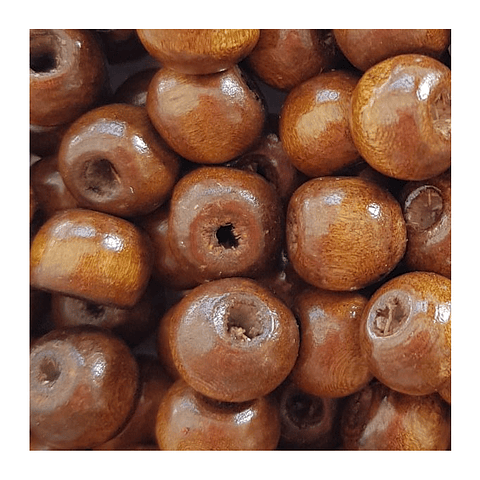 Cuentas de Madera 8mm Paquetes 50grs