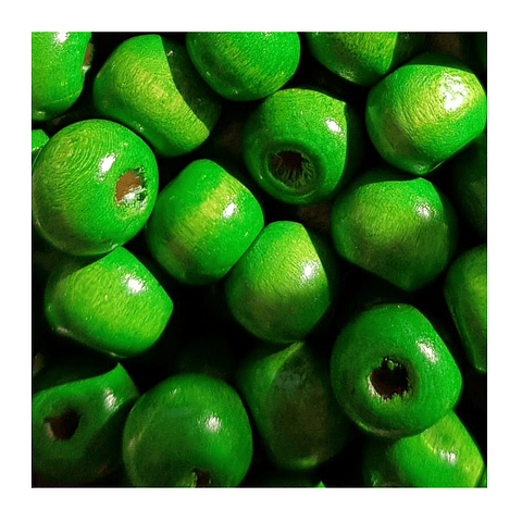 Cuentas de Madera de 8mm Paquetes de 100grs