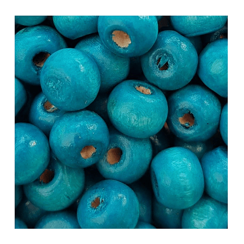 Cuentas de Madera de 8mm Paquetes de 100grs