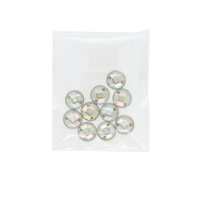 Strass para Coser nº39 Redondo Tornasol - 8mm  - 10 unidades