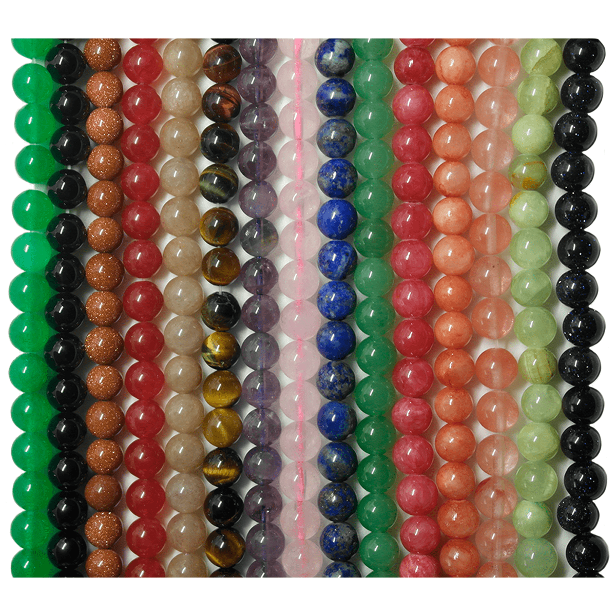 Ágatas 8mm - Tira 48 Unidades