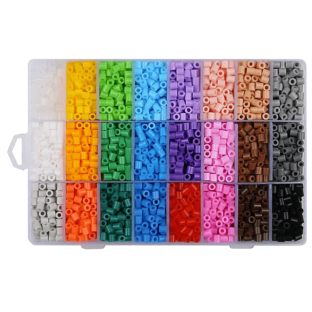 Kit Hama Beads - Artkal 24 Colores 4.800 Beads 5mm + Accesor