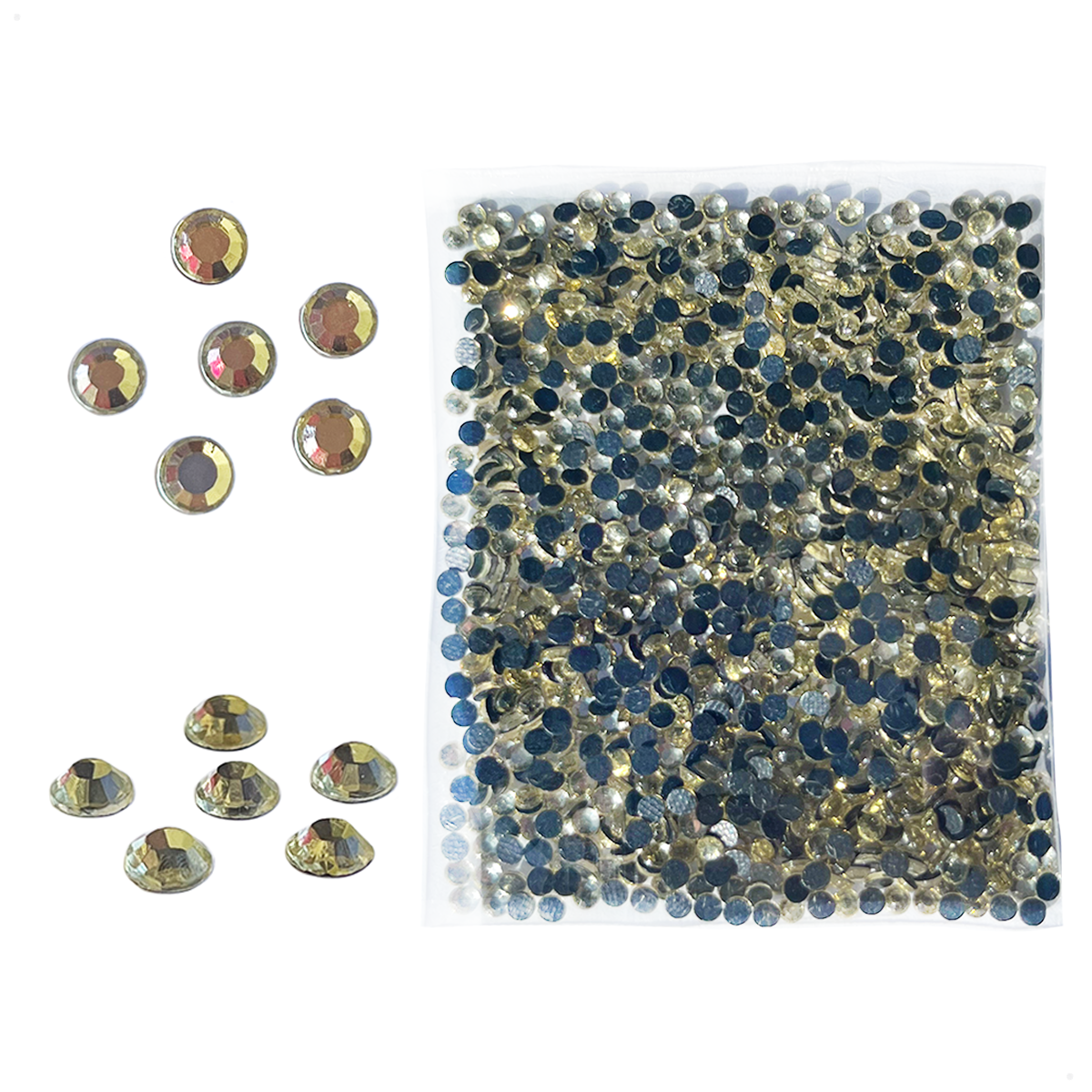 1000 Strass S6 Hotfix 2,1mm Couleur N°212 AH Hématite Bleu - Foto 9