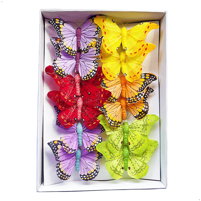 Set Pinches Mariposas - 12 Unidades