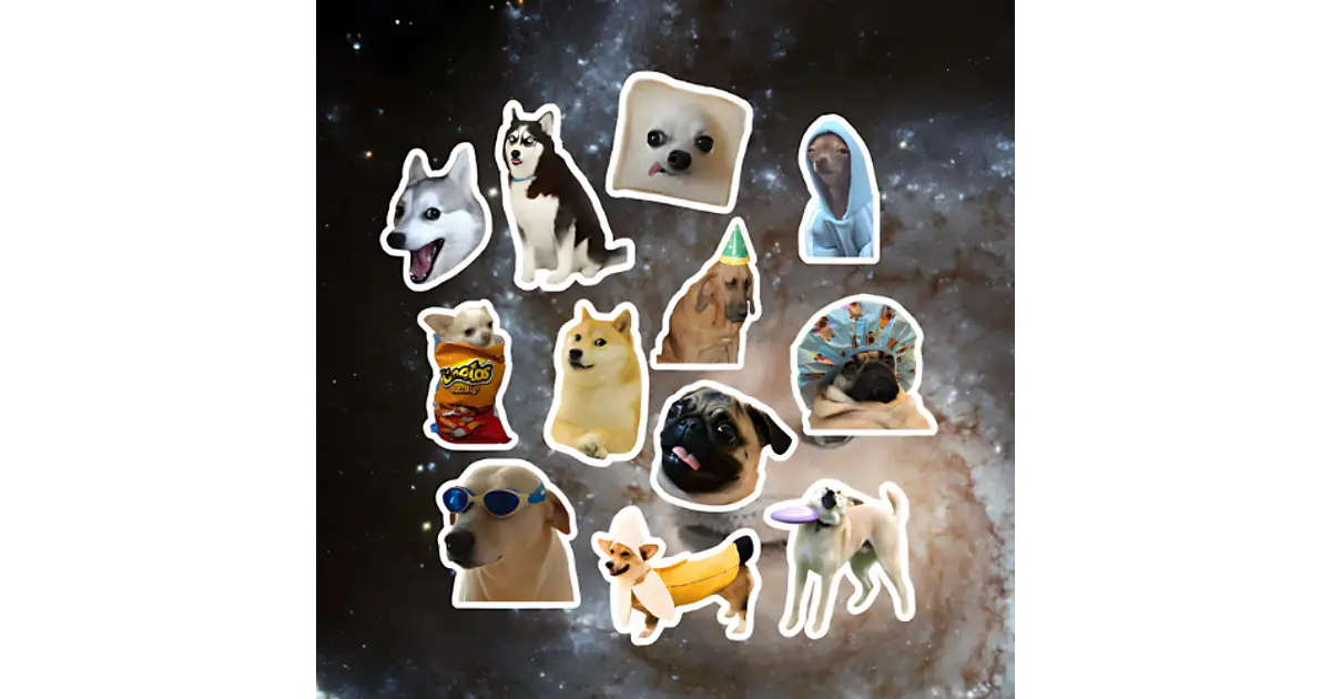 Stickers - memes perros