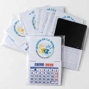 Calendario magnético publicitario