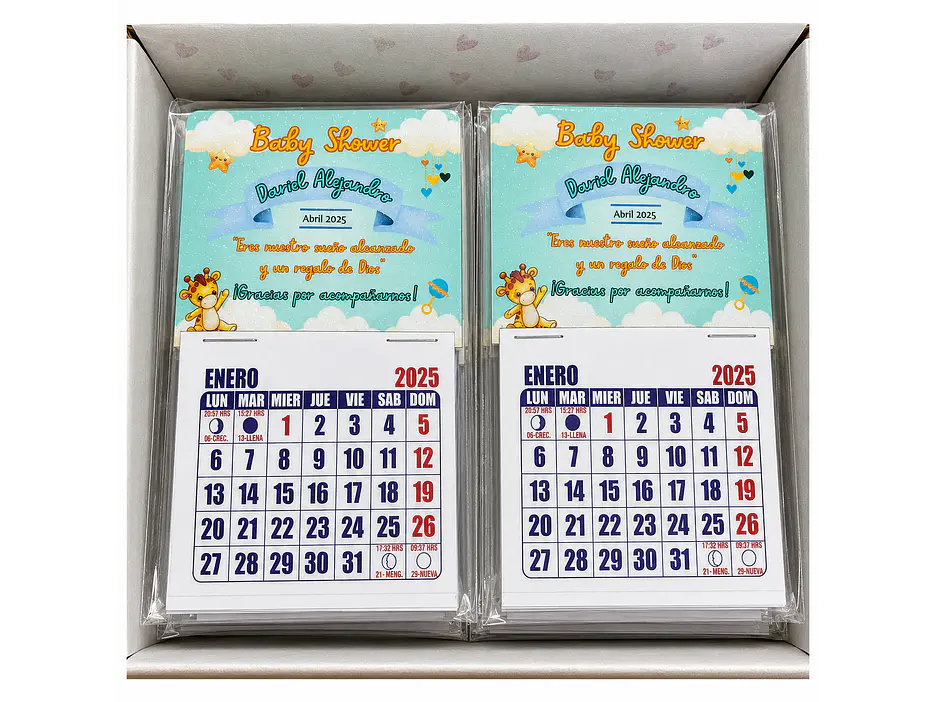 Calendario magnético personalizado 1