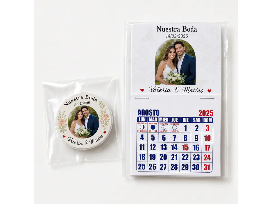 Calendario magnético personalizado 2