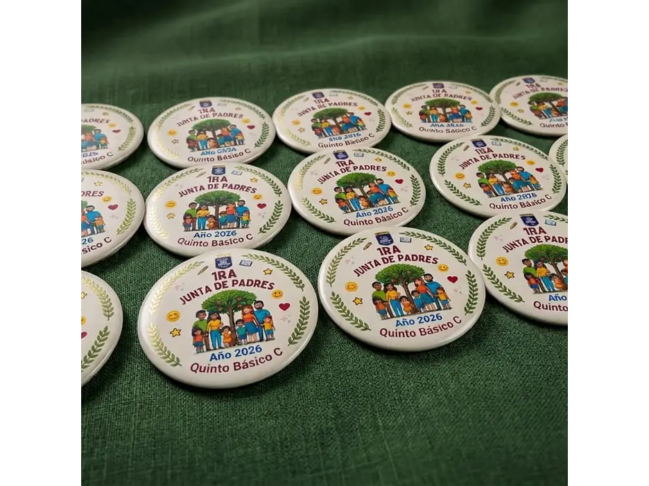 Chapita alfiler personalizable 2,5 cm 2