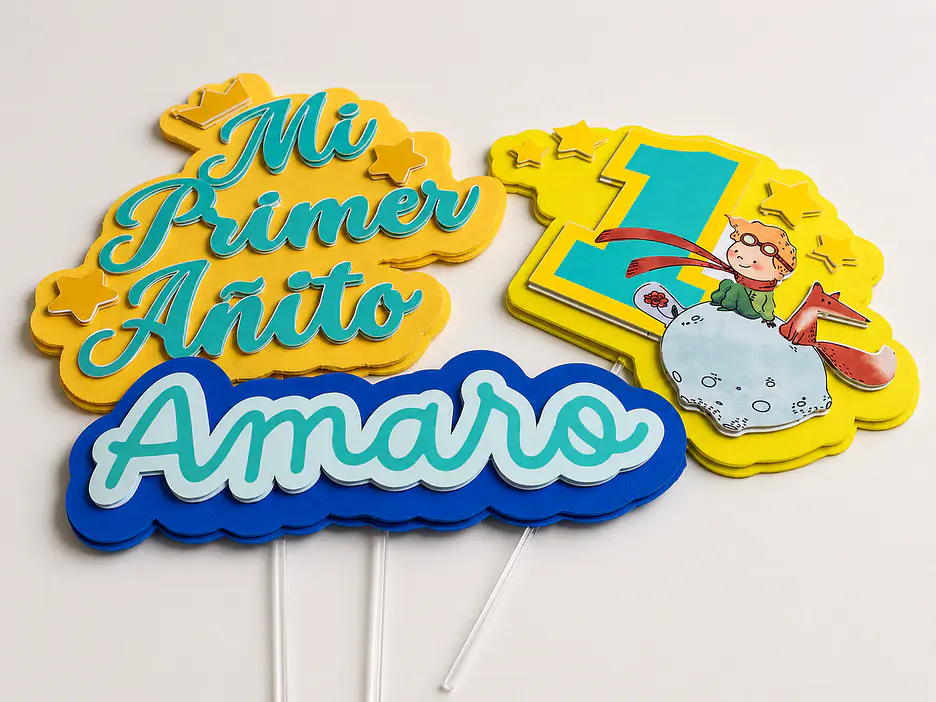 Topper con goma eva 2