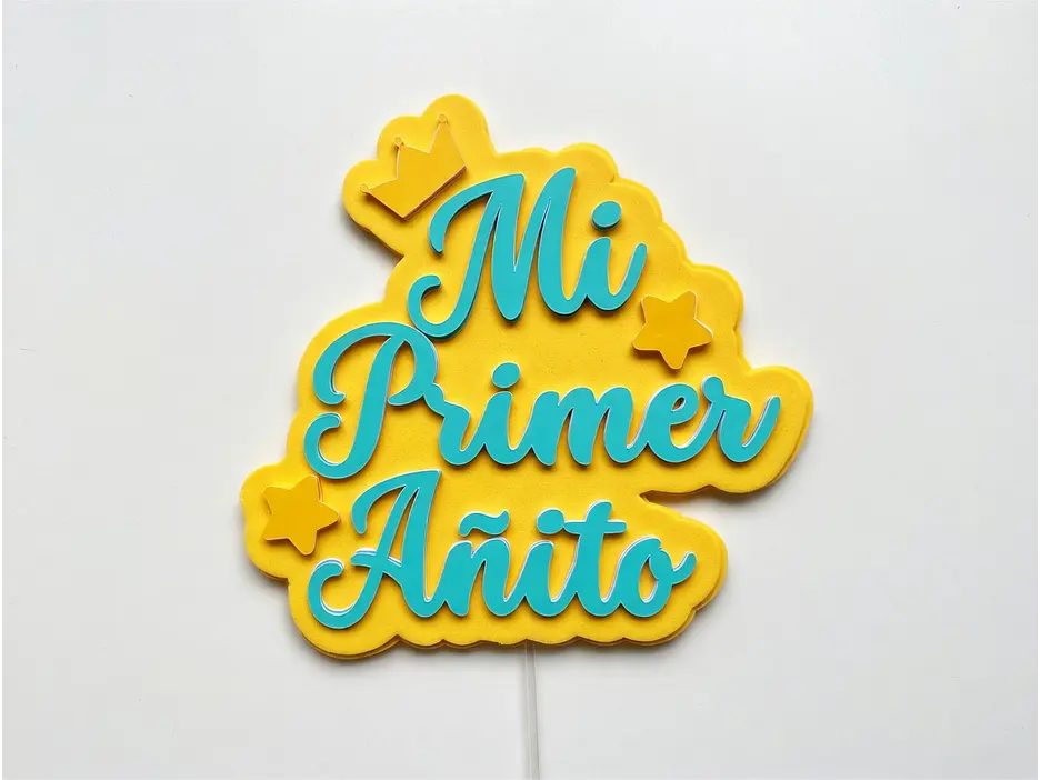Topper con goma eva 6