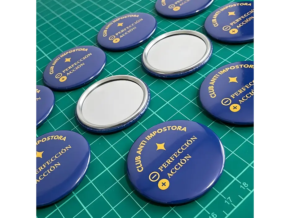 Chapita espejo personalizable 5,8 cm 1