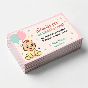 Tarjetas de agradecimiento